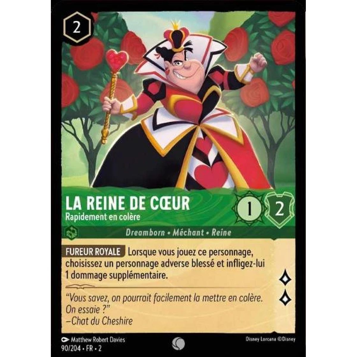 Item La Reine de Cœur, Rapidement en colère - 90/204 - ROTF - L'Ascension Des Floodborn - Brillante - Premium - Français