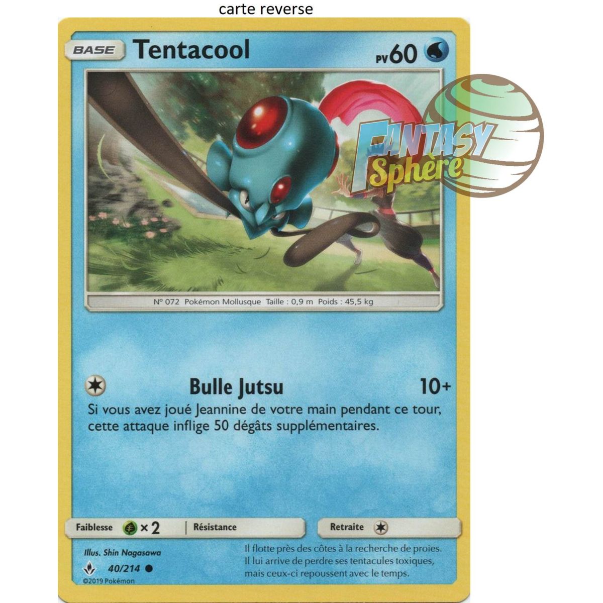 Item Tentacool - Reverse 40/214 - Soleil et Lune 10 Alliance Infaillible