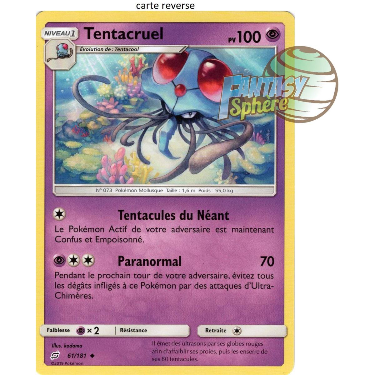 Tentacruel - Reverse 61/181 - Soleil et Lune 9 Duo de Choc