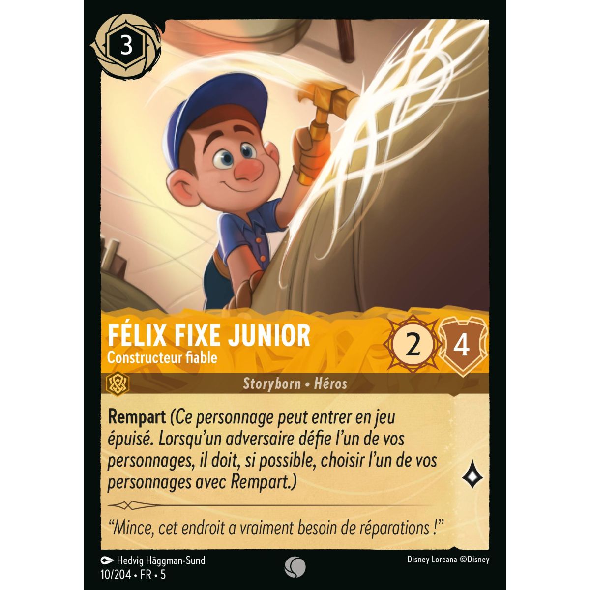 Félix Fixe Junior - Constructeur fiable - 10/204 - SSK - Ciel Scintillant - Commune - Français