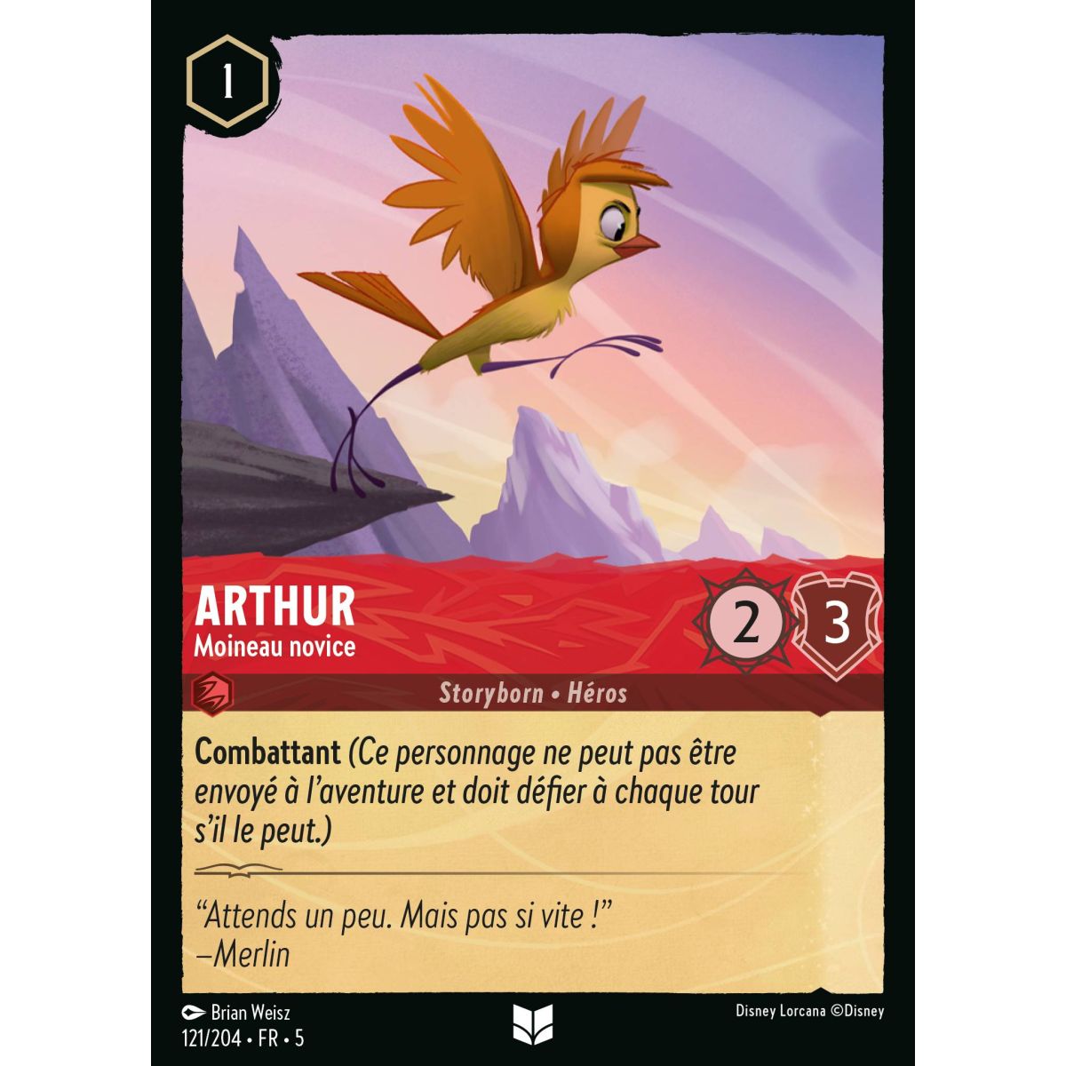 Arthur - Moineau novice - 121/204 - SSK - Ciel Scintillant - Brillante - Premium - Français