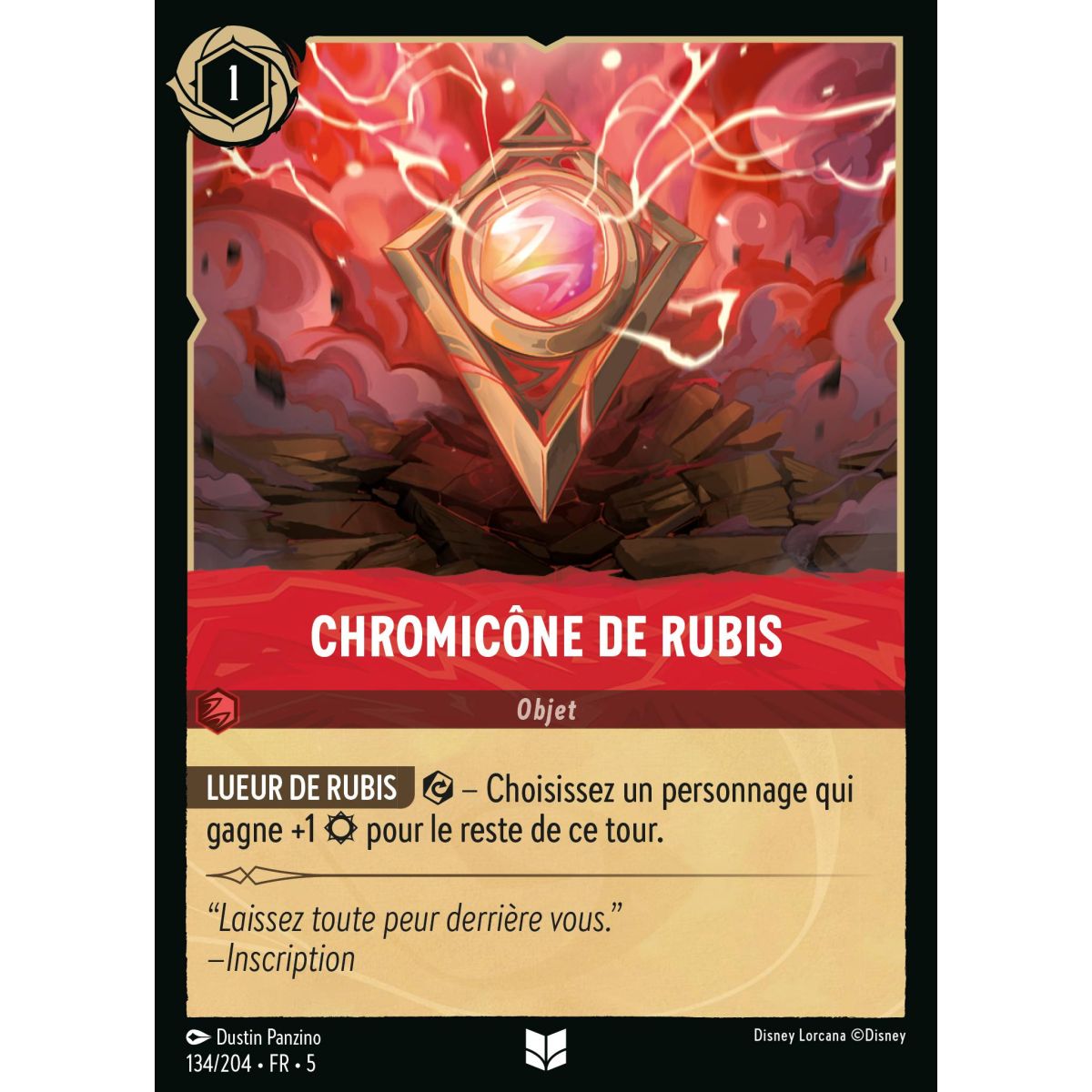 Chromicône de Rubis - 134/204 - SSK - Ciel Scintillant - Peu Commune - Français