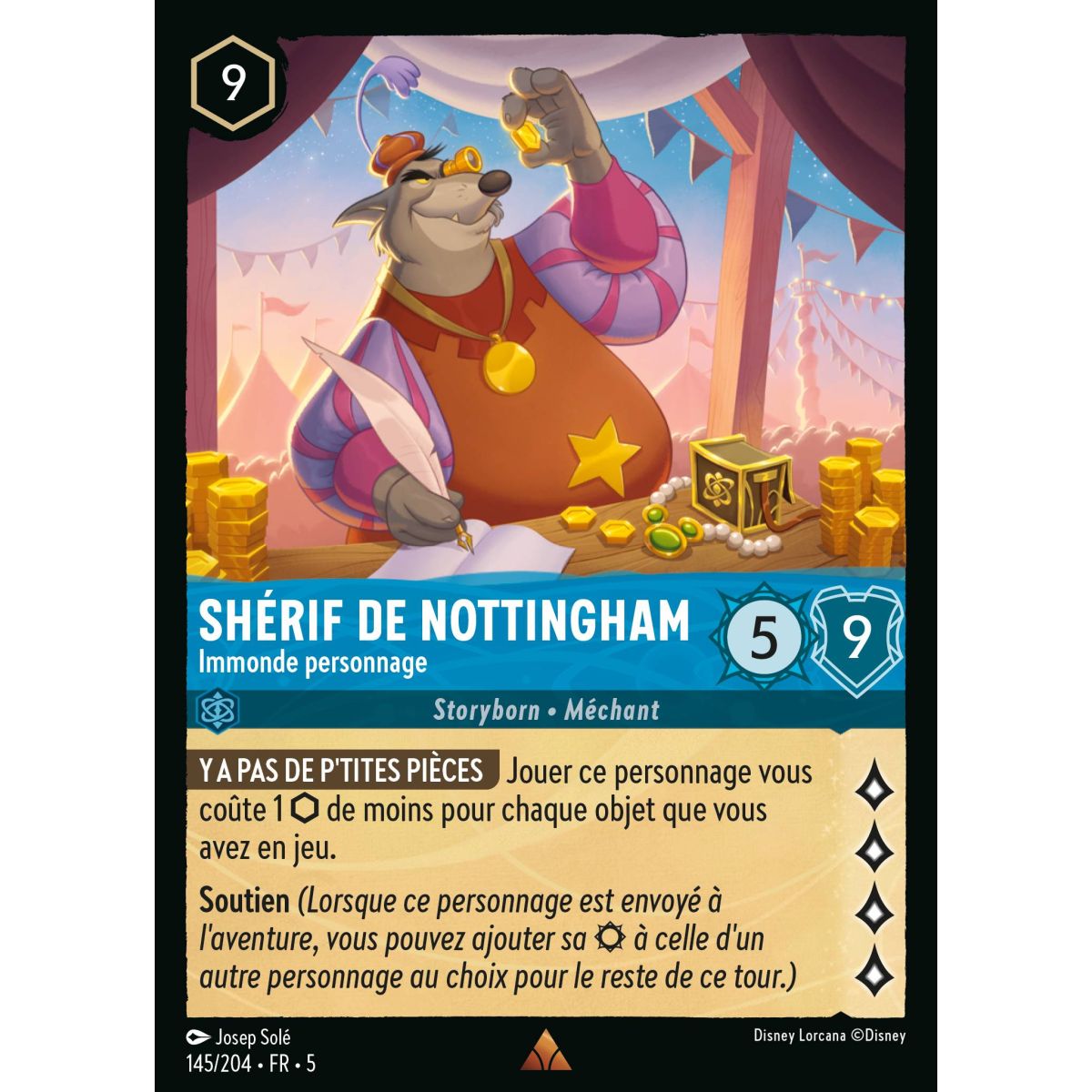 Shérif de Nottingham - Immonde personnage - 145/204 - SSK - Ciel Scintillant - Rare - Français