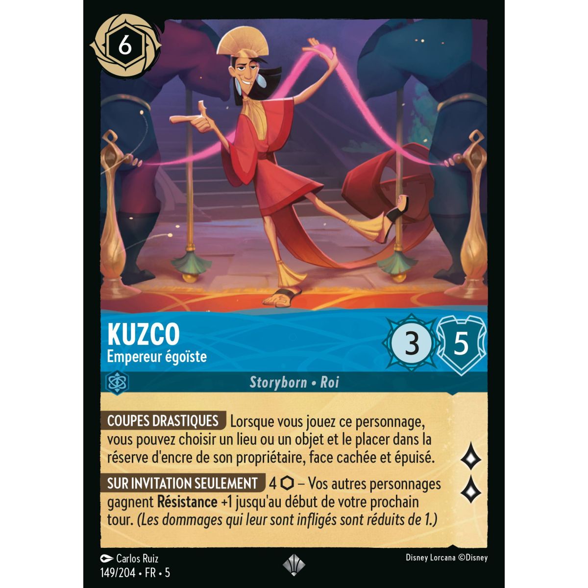 Kuzco - Empereur égoïste - 149/204 - SSK - Ciel Scintillant - Super Rare - Français