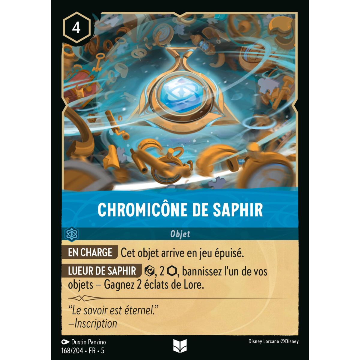 Chromicône de Saphir - 168/204 - SSK - Ciel Scintillant - Brillante - Premium - Français