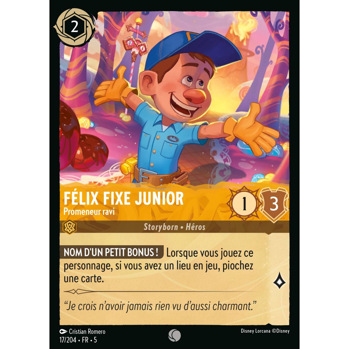 Félix Fixe Junior - Promeneur ravi - 17/204 - SSK - Ciel Scintillant - Commune - Français