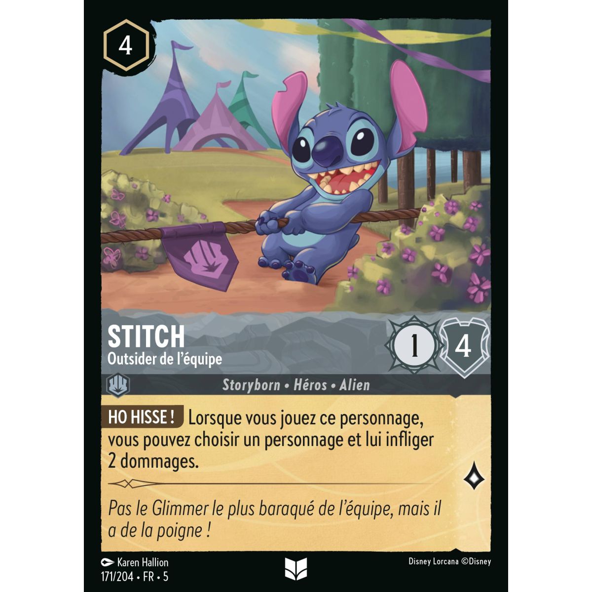 Stitch - Outsider de l'équipe - 171/204 - SSK - Ciel Scintillant - Peu Commune - Français