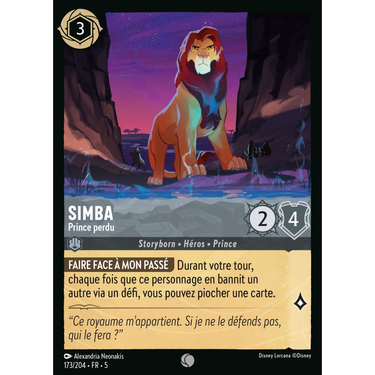 Simba - Prince perdu - 173/204 - SSK - Ciel Scintillant - Brillante - Premium - Français