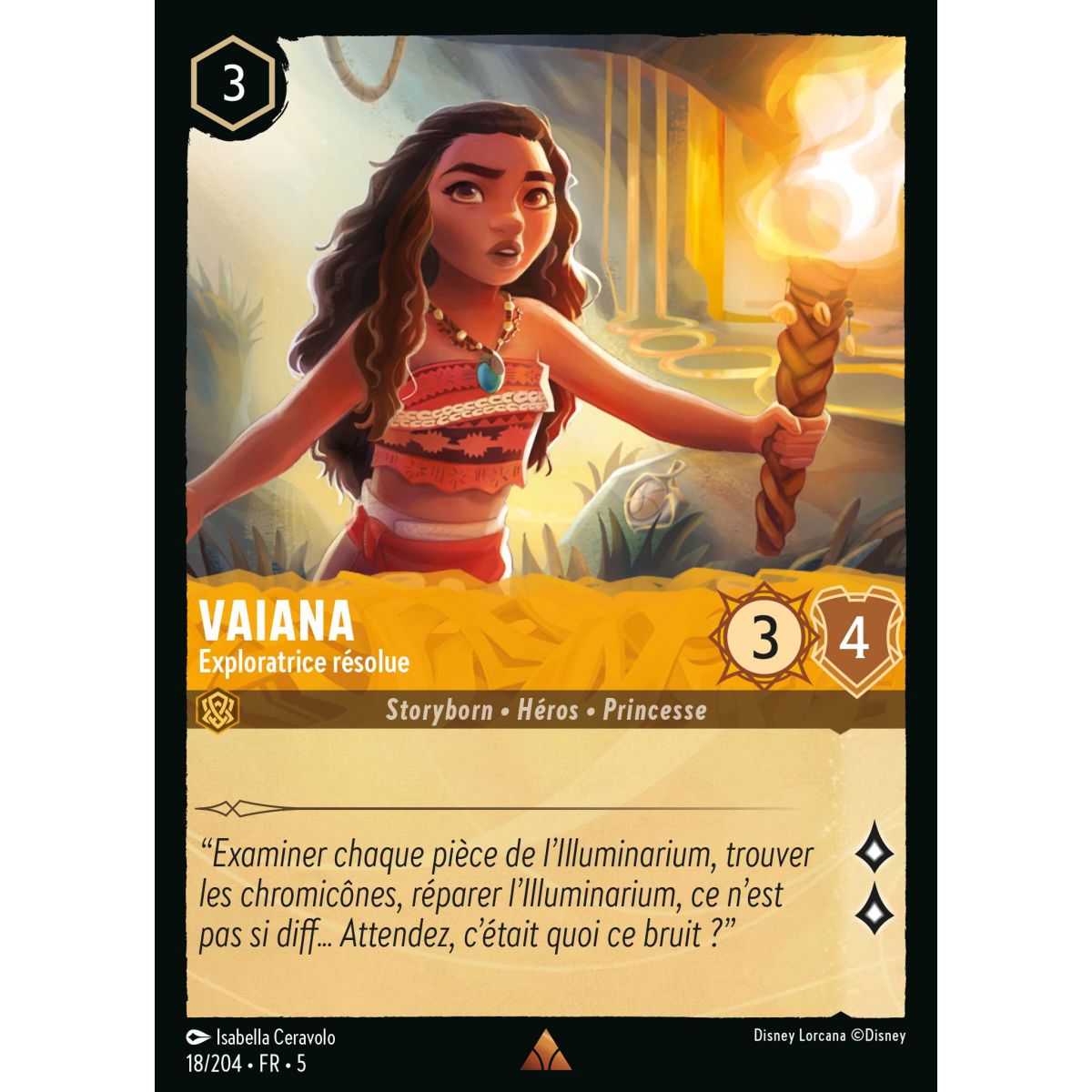 Vaiana - Exploratrice résolue - 18/204 - SSK - Ciel Scintillant - Rare - Français