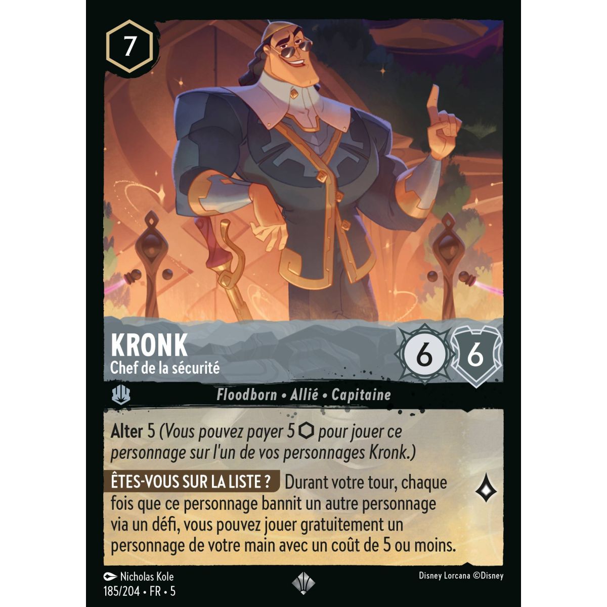 Kronk - Chef de la sécurité - 185/204 - SSK - Ciel Scintillant - Super Rare - Français