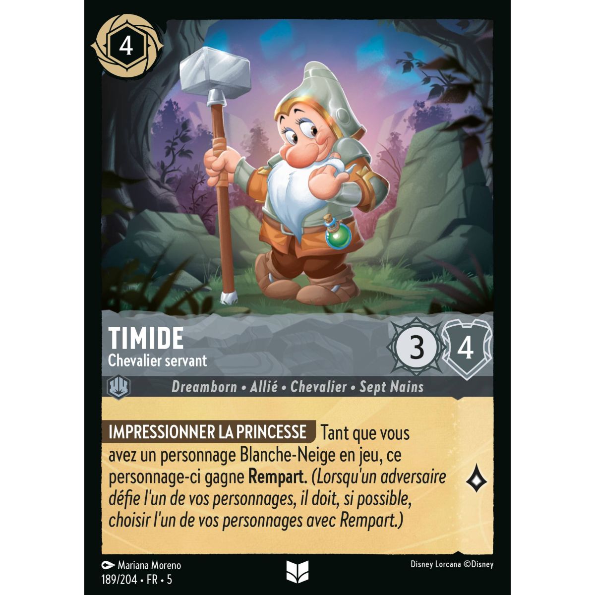 Timide - Chevalier servant - 189/204 - SSK - Ciel Scintillant - Brillante - Premium - Français