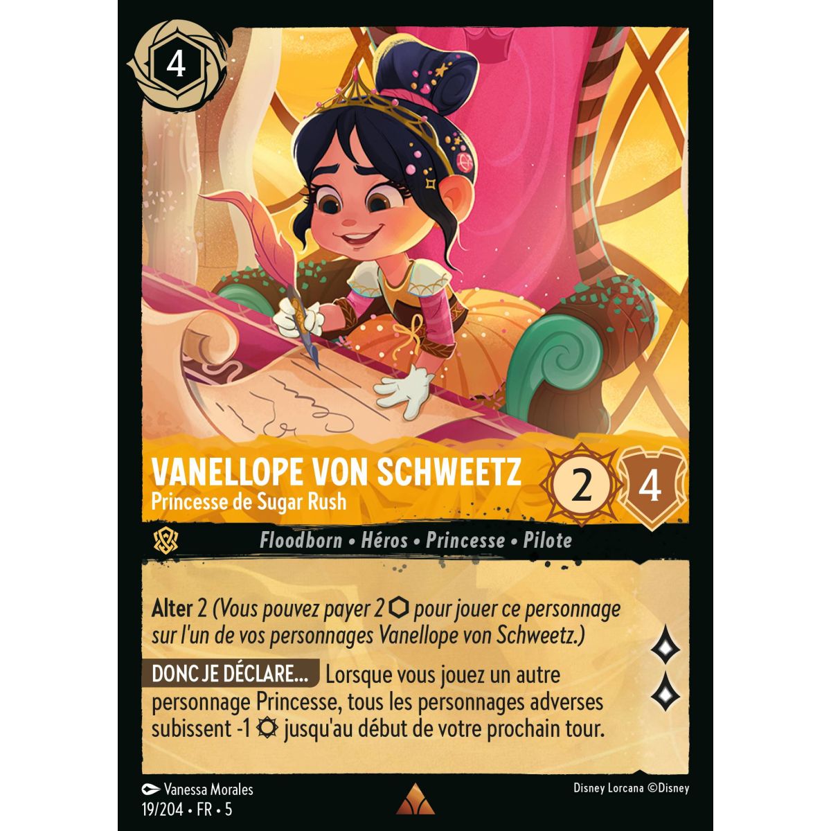 Vanellope von Schweetz - Princesse de Sugar Rush - 19/204 - SSK - Ciel Scintillant - Rare - Français