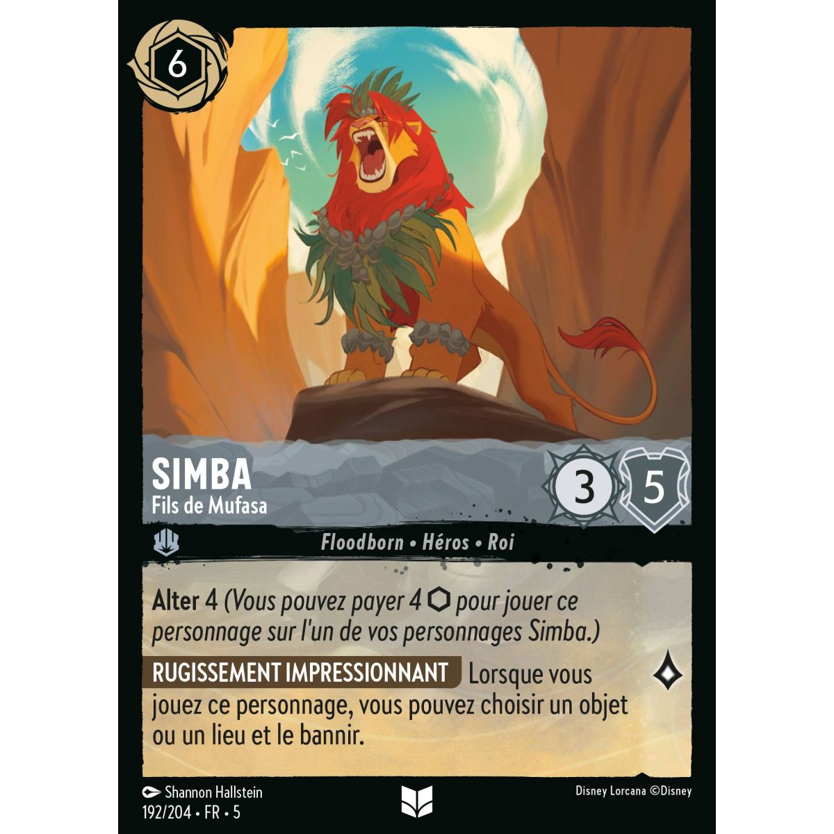 Simba - Fils de Mufasa - 192/204 - SSK - Ciel Scintillant - Brillante - Premium - Français