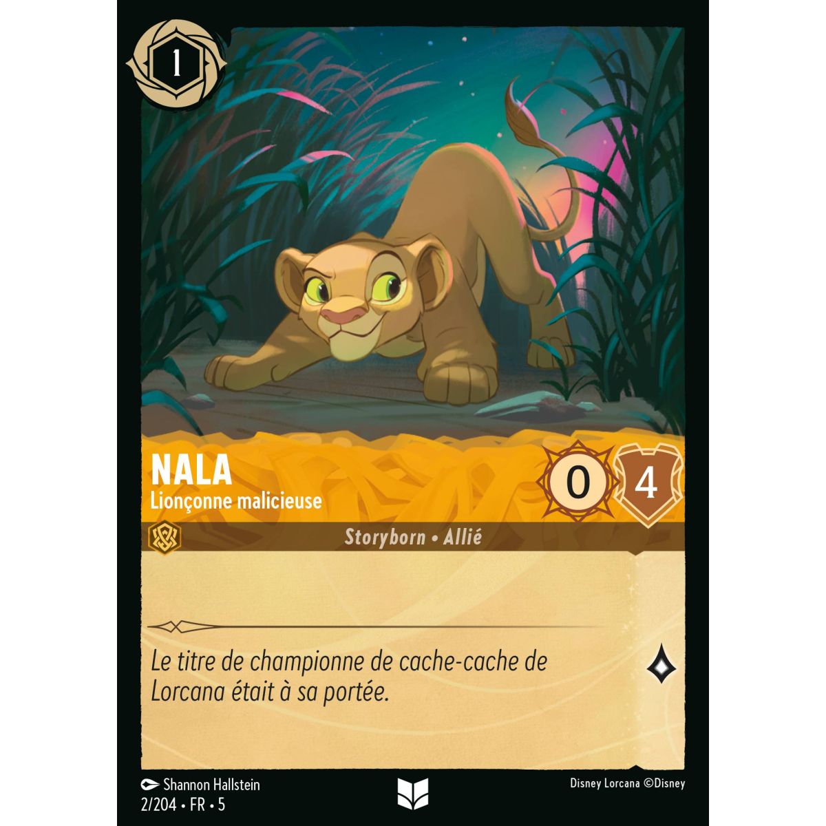 Nala - Lionçonne malicieuse - 2/204 - SSK - Ciel Scintillant - Peu Commune - Français