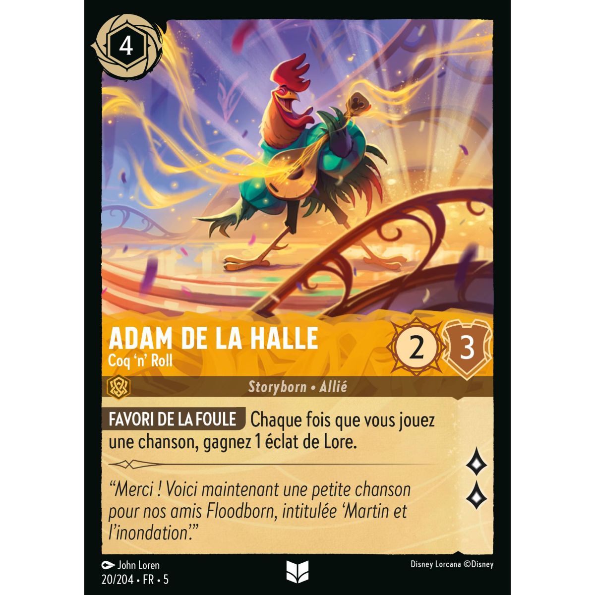 Adam de la Halle - Coq 'n' Roll - 20/204 - SSK - Ciel Scintillant - Brillante - Premium - Français