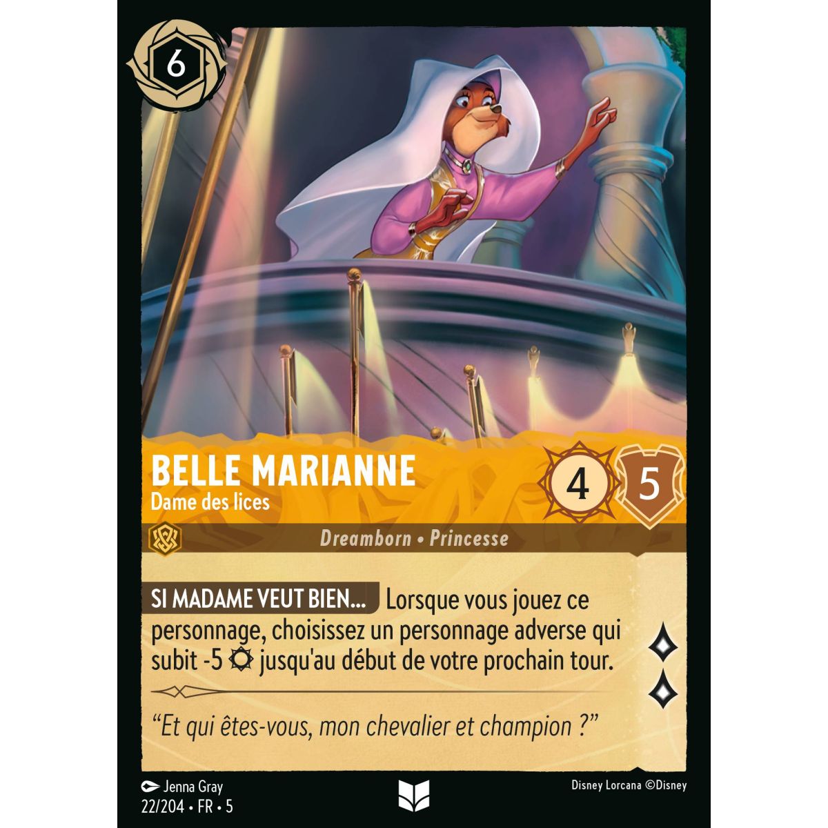 Belle Marianne - Dame des lices - 22/204 - SSK - Ciel Scintillant - Brillante - Premium - Français