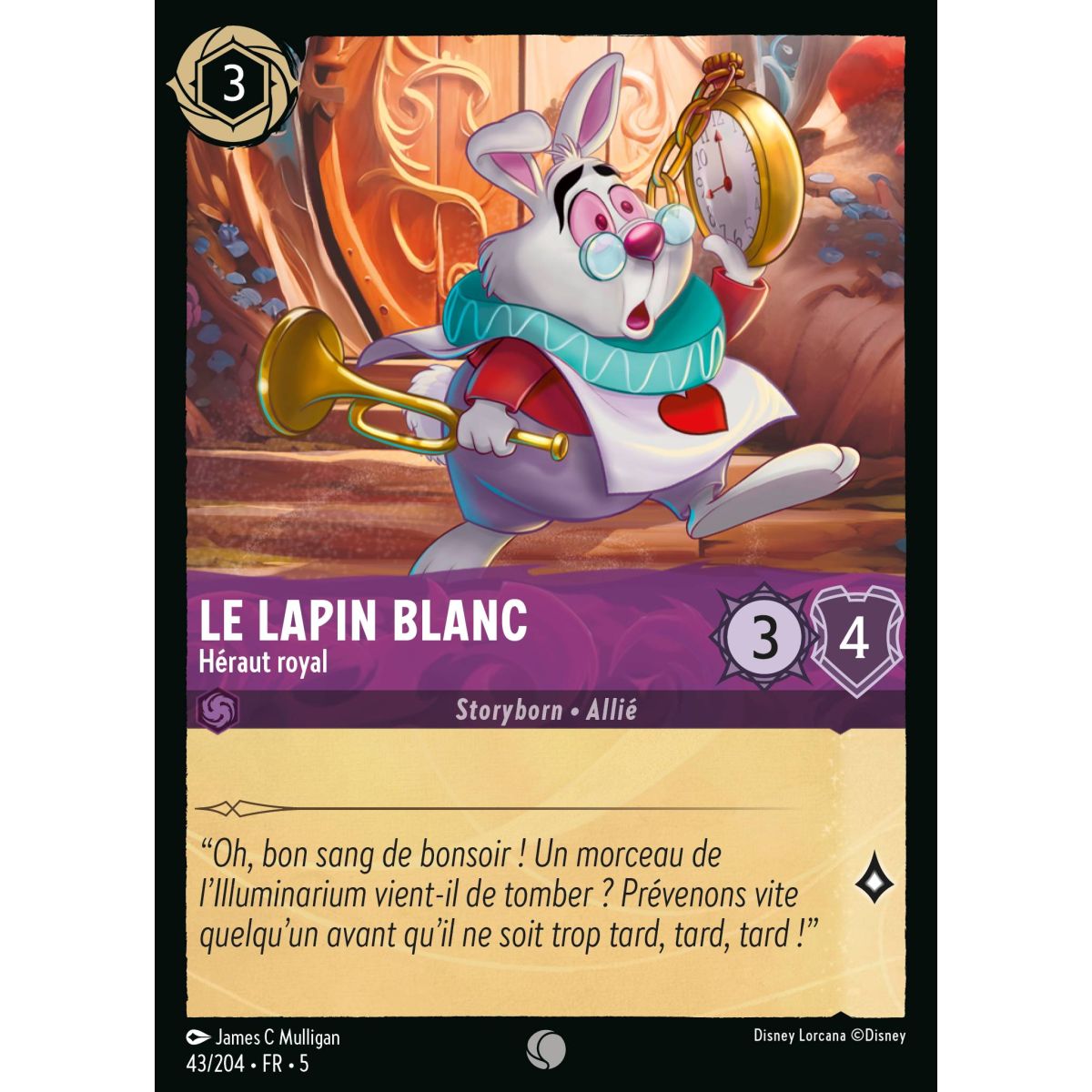 Le lapin blanc - Héraut royal - 43/204 - SSK - Ciel Scintillant - Brillante - Premium - Français