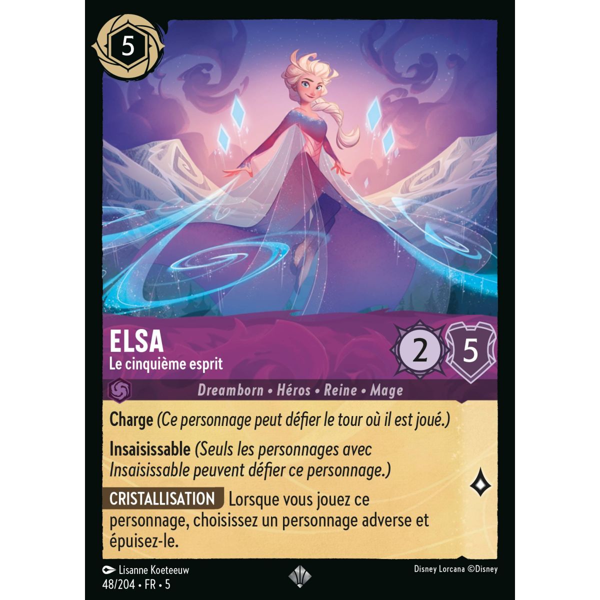 Elsa - Le cinquième esprit - 48/204 - SSK - Ciel Scintillant - Super Rare - Français