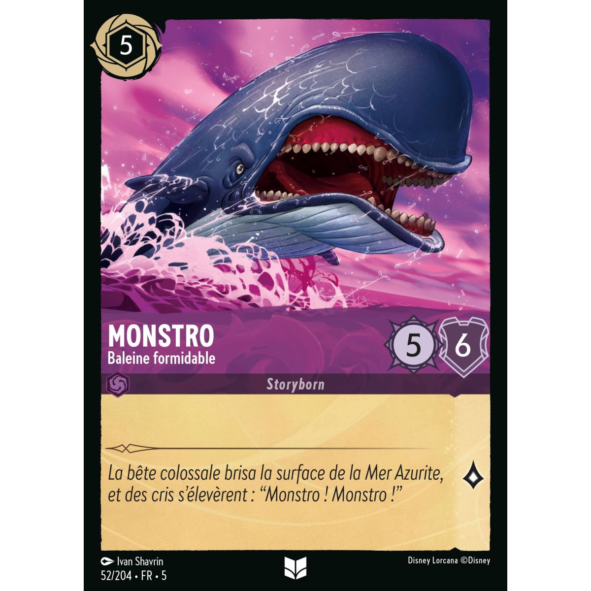 Monstro - Baleine formidable - 52/204 - SSK - Ciel Scintillant - Brillante - Premium - Français