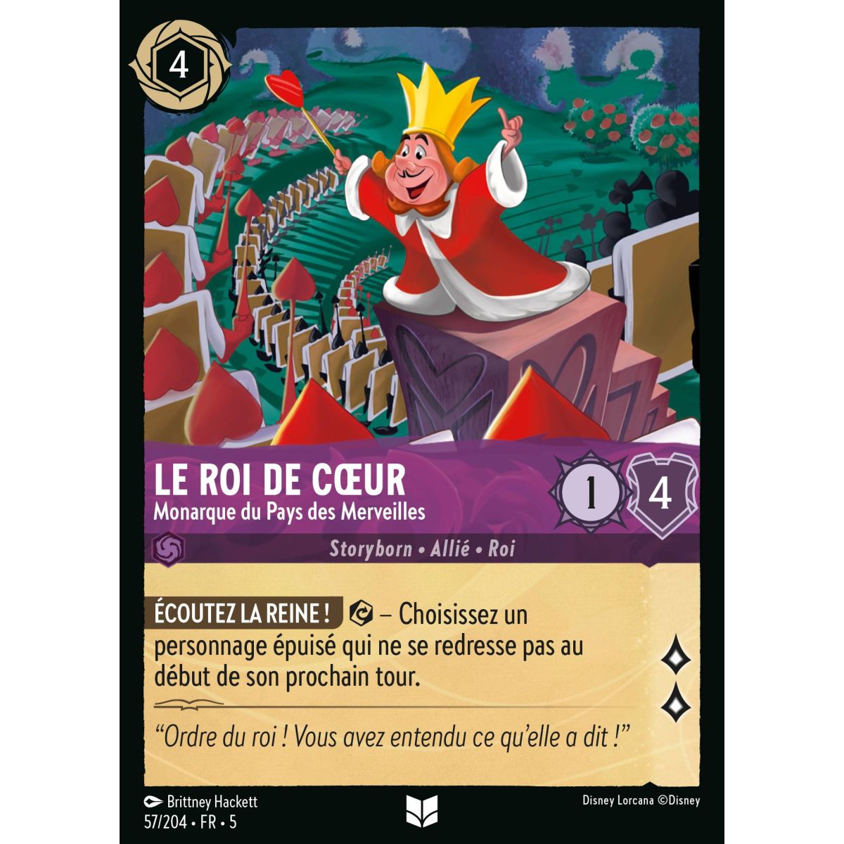 Le Roi de Cœur - Monarque du Pays des Merveilles - 57/204 - SSK - Ciel Scintillant - Brillante - Premium - Français