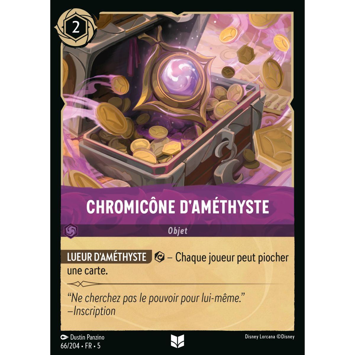 Chromicône d'Améthyste - 66/204 - SSK - Ciel Scintillant - Peu Commune - Français