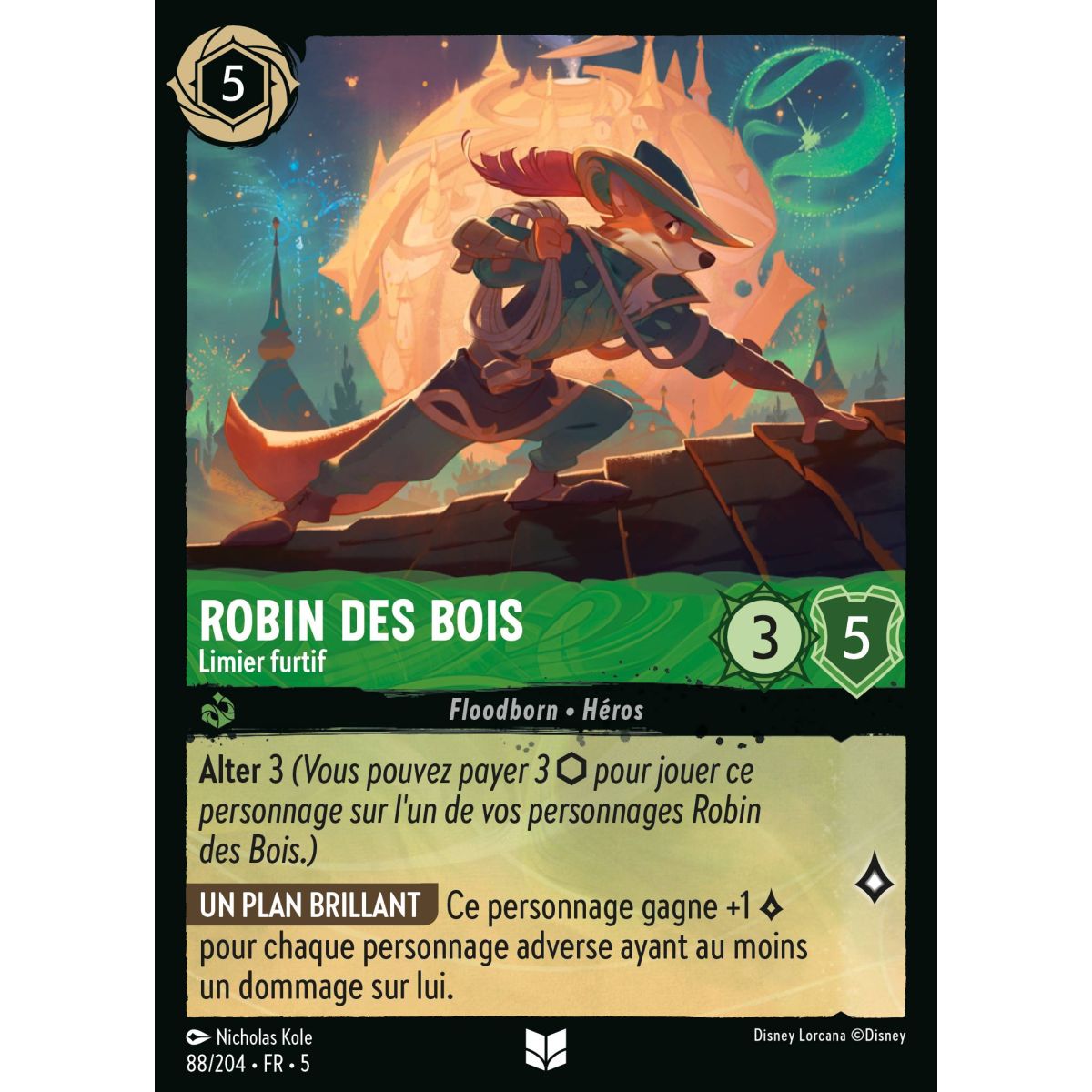 Robin des Bois - Limier furtif - 88/204 - SSK - Ciel Scintillant - Peu Commune - Français