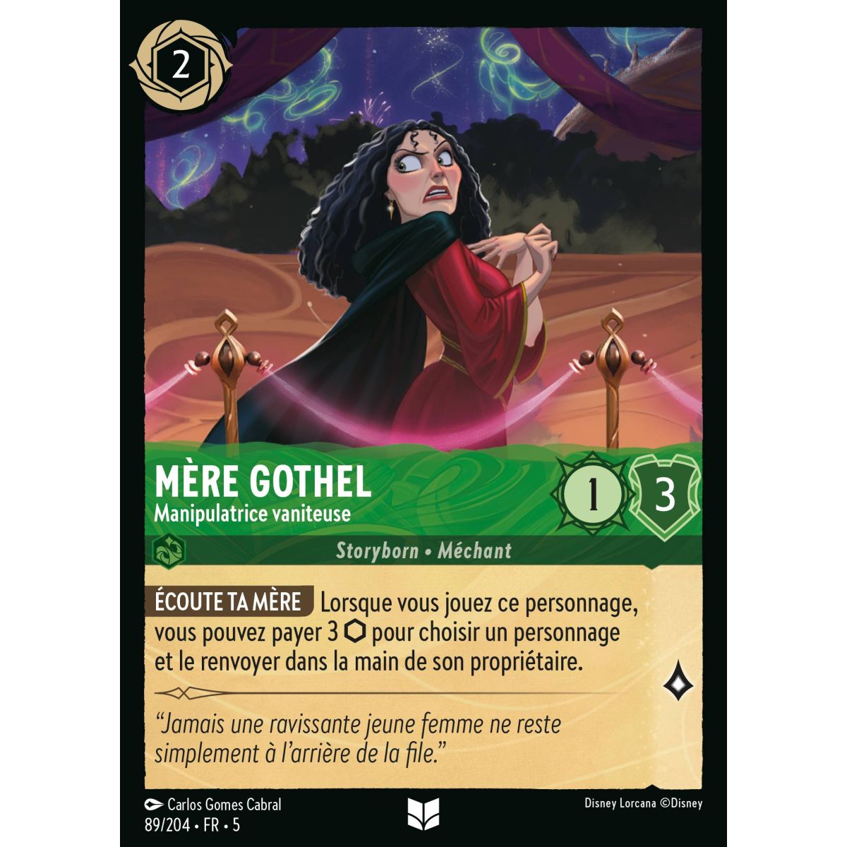 Mère Gothel - Manipulatrice vaniteuse - 89/204 - SSK - Ciel Scintillant - Peu Commune - Français