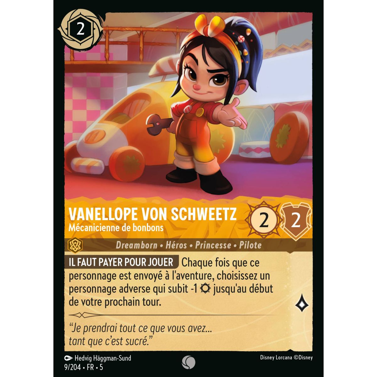 Vanellope von Schweetz - Mécanicienne de bonbons - 9/204 - SSK - Ciel Scintillant - Commune - Français