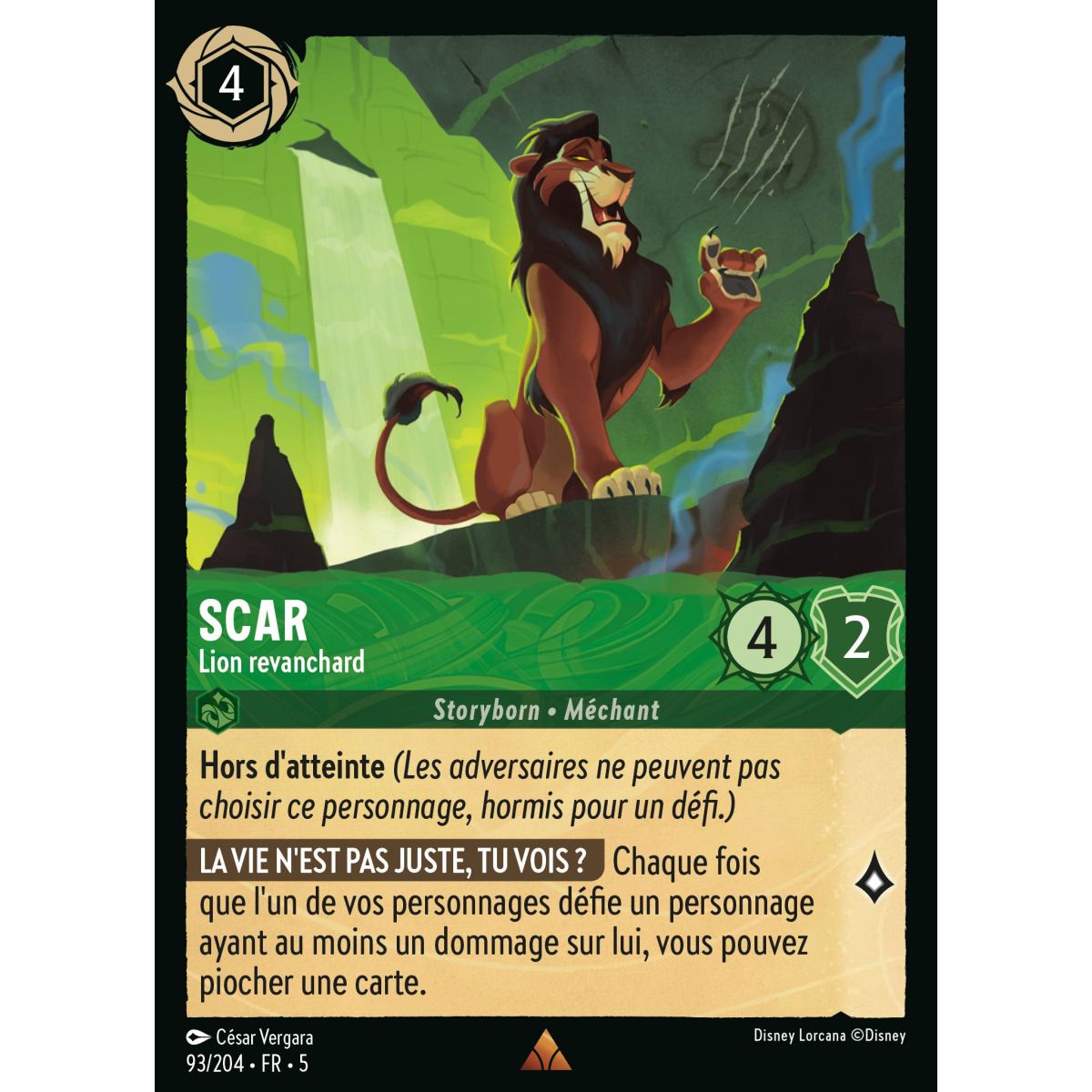 Scar - Lion revanchard - 93/204 - SSK - Ciel Scintillant - Rare - Français