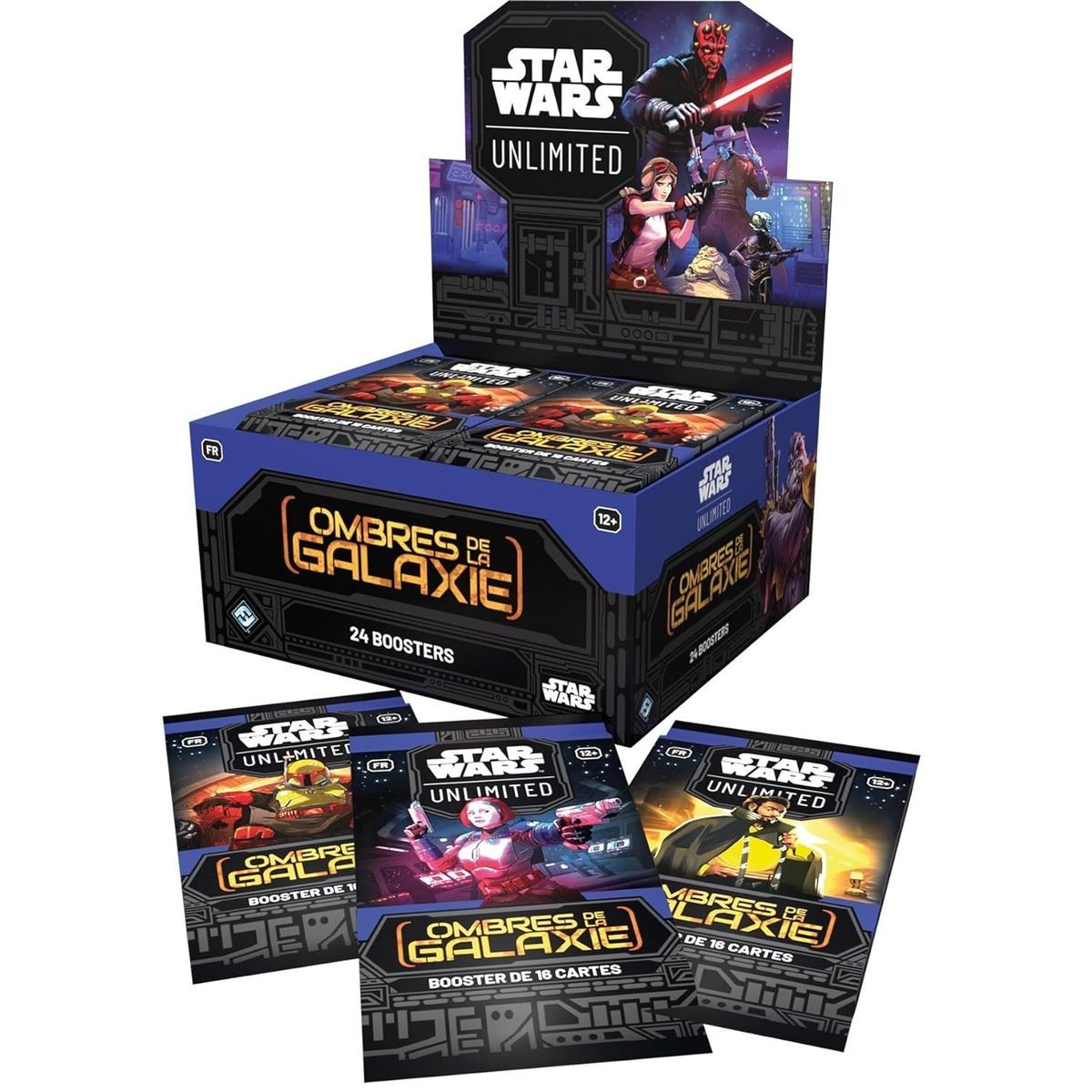 Star Wars Unlimited - Boîte de 24 Boosters - SW Unlimited : Les Ombres de la Galaxie - FR