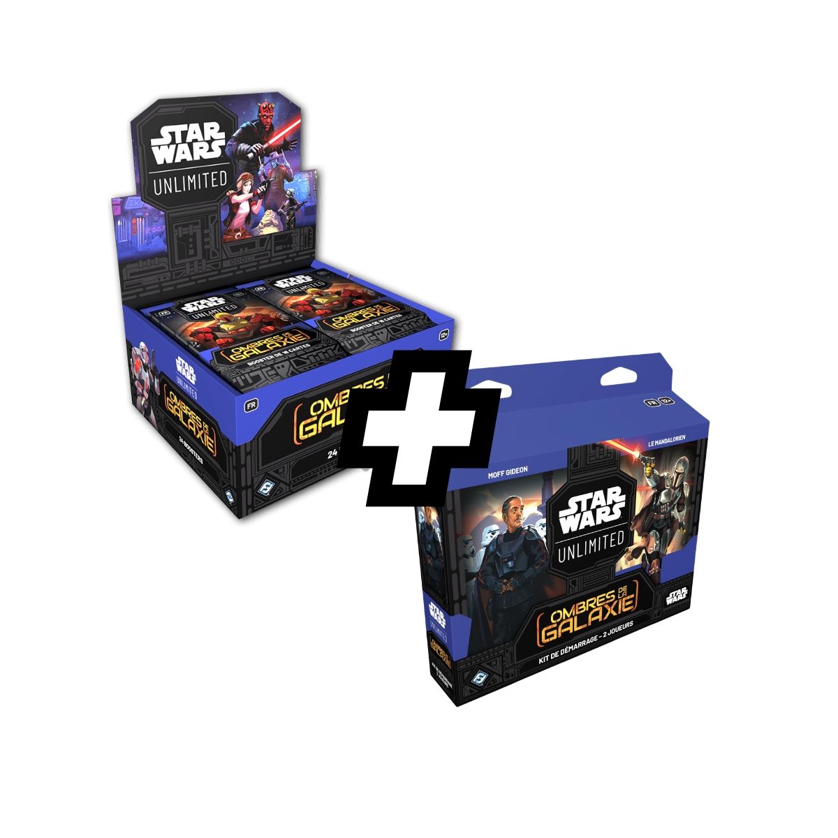 Star Wars Unlimited - Kit de Démarrage Deck + Boîte de 24 Boosters SW Unlimited : Les Ombres de la Galaxie - FR