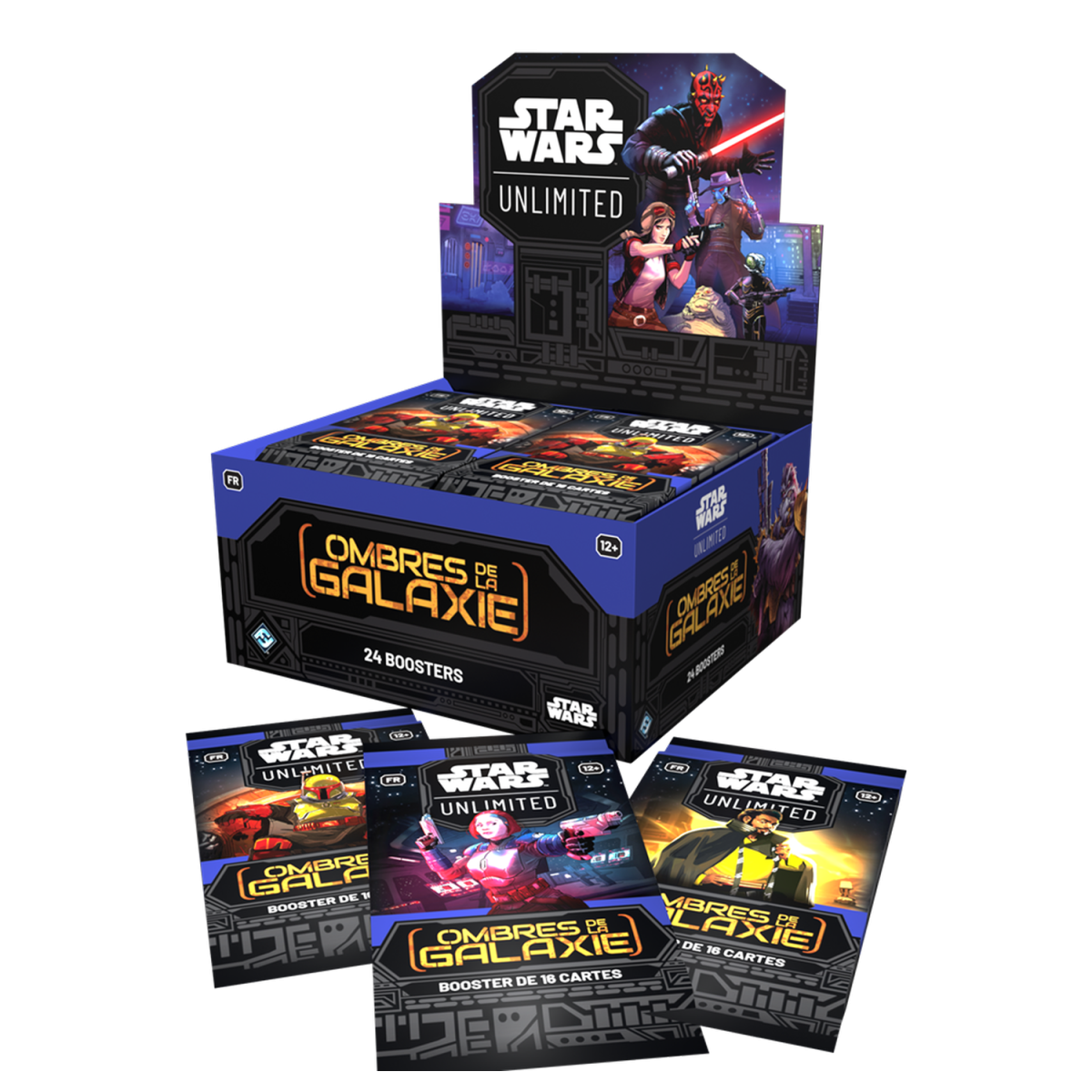 Star Wars Unlimited - Kit de Démarrage Deck + Boîte de 24 Boosters SW Unlimited : Les Ombres de la Galaxie - FR