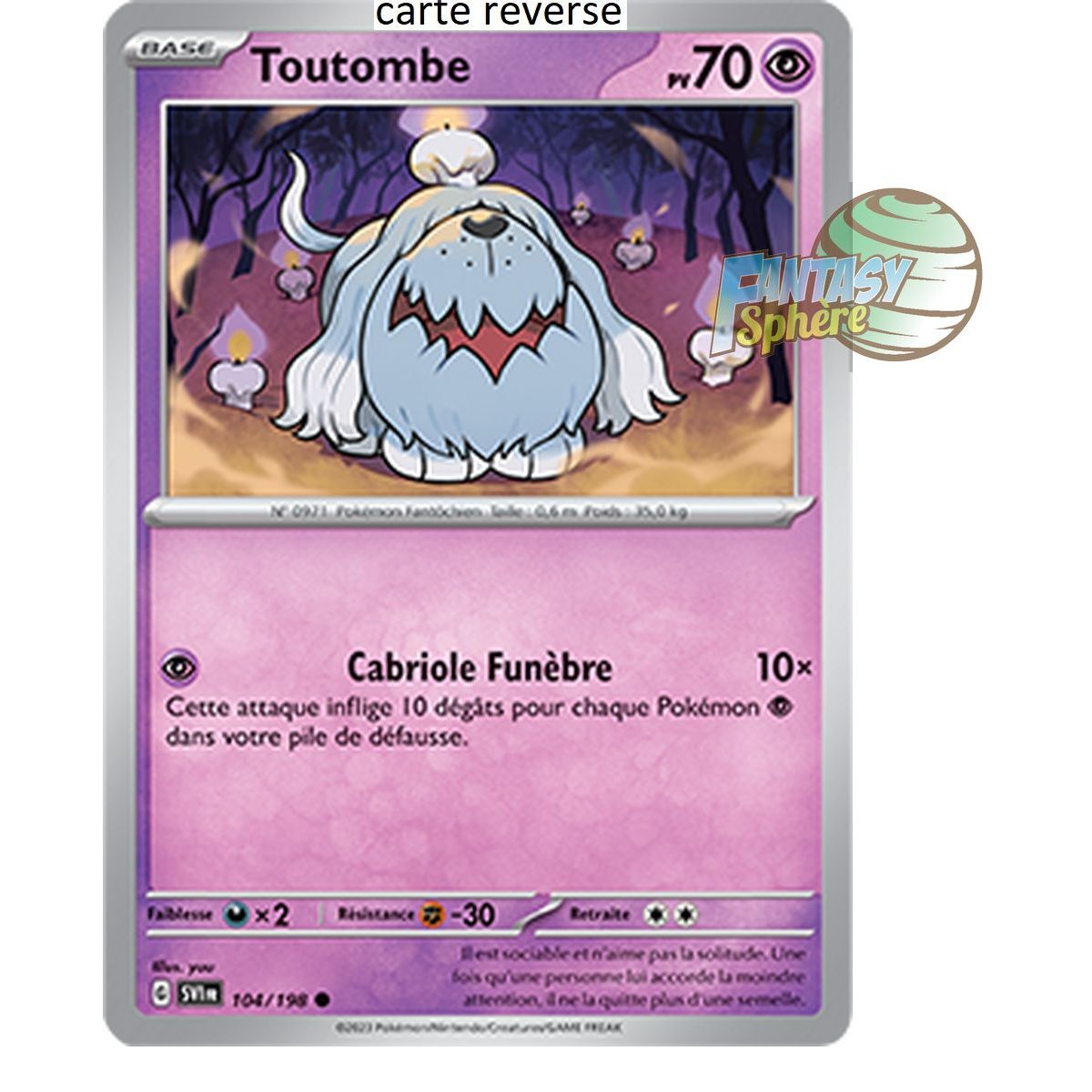 Toutombe - Reverse 104/198 - Ecarlate et Violet