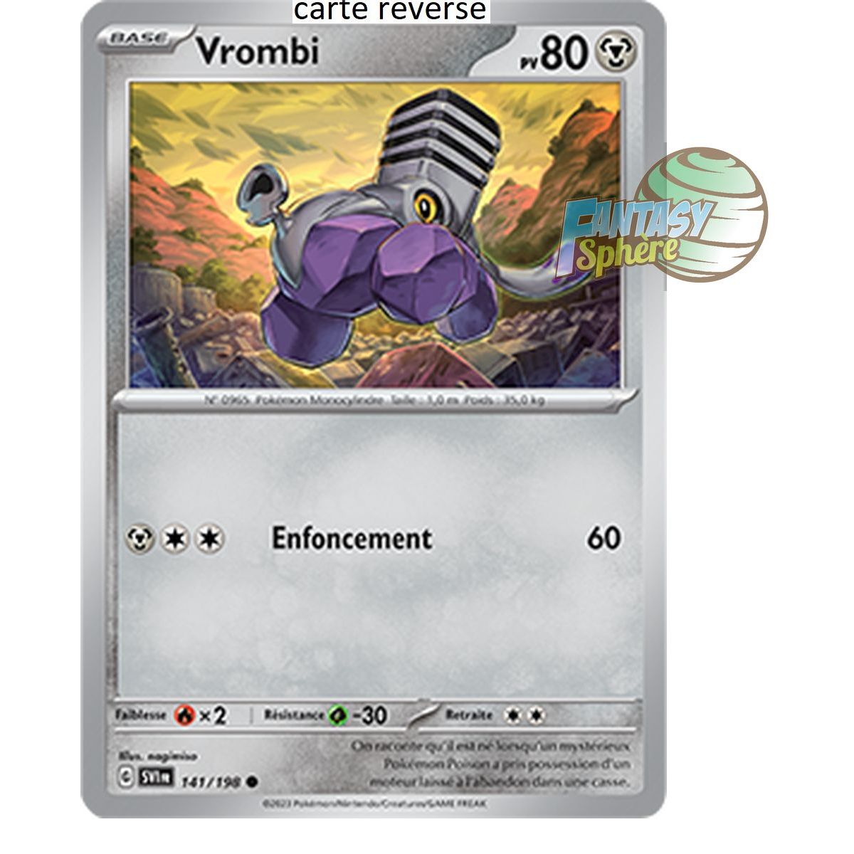 Vrombi - Reverse 141/198 - Ecarlate et Violet