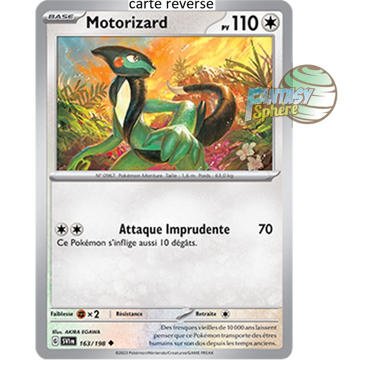 Motorizard - Reverse 163/198 - Ecarlate et Violet