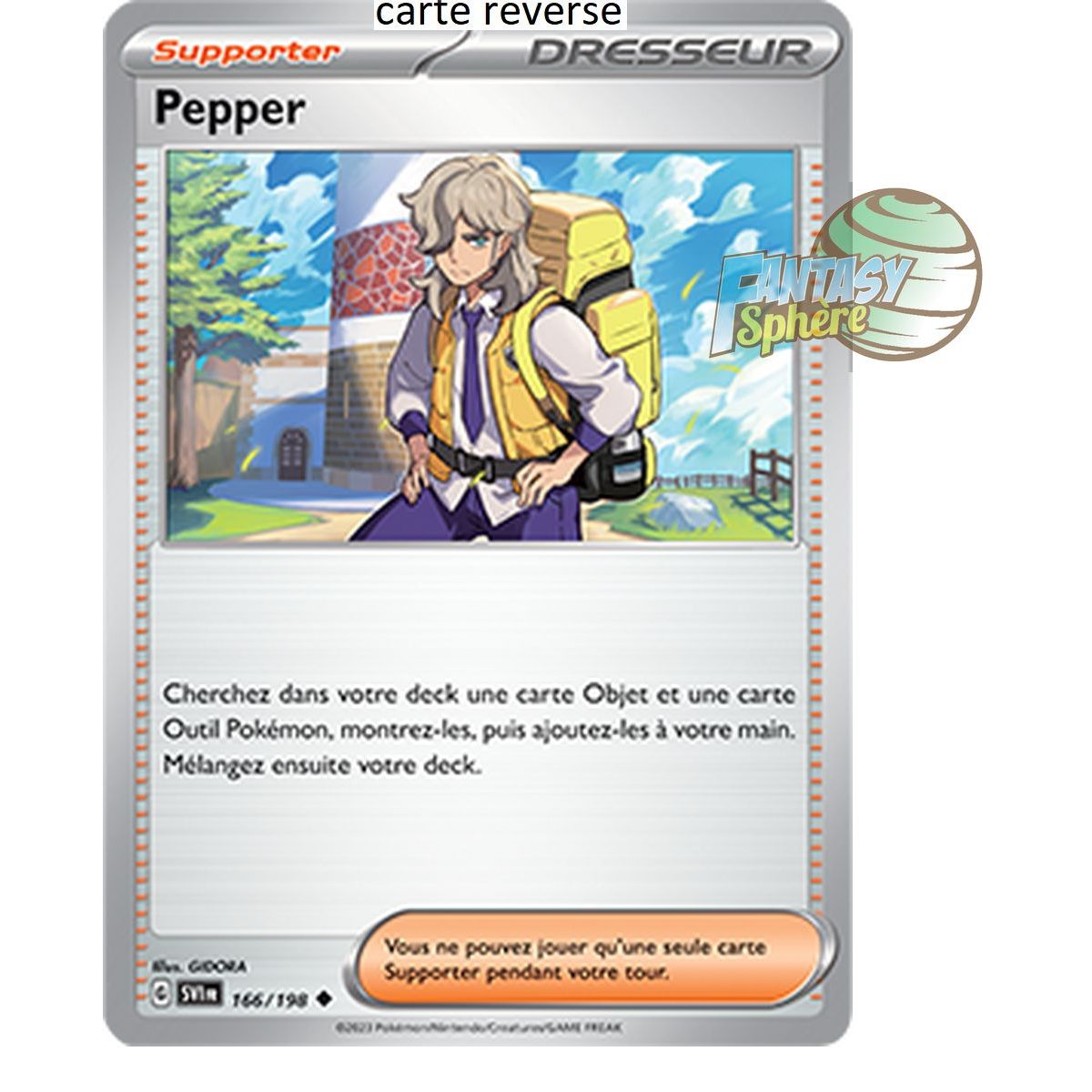 Pepper - Reverse 166/198 - Ecarlate et Violet