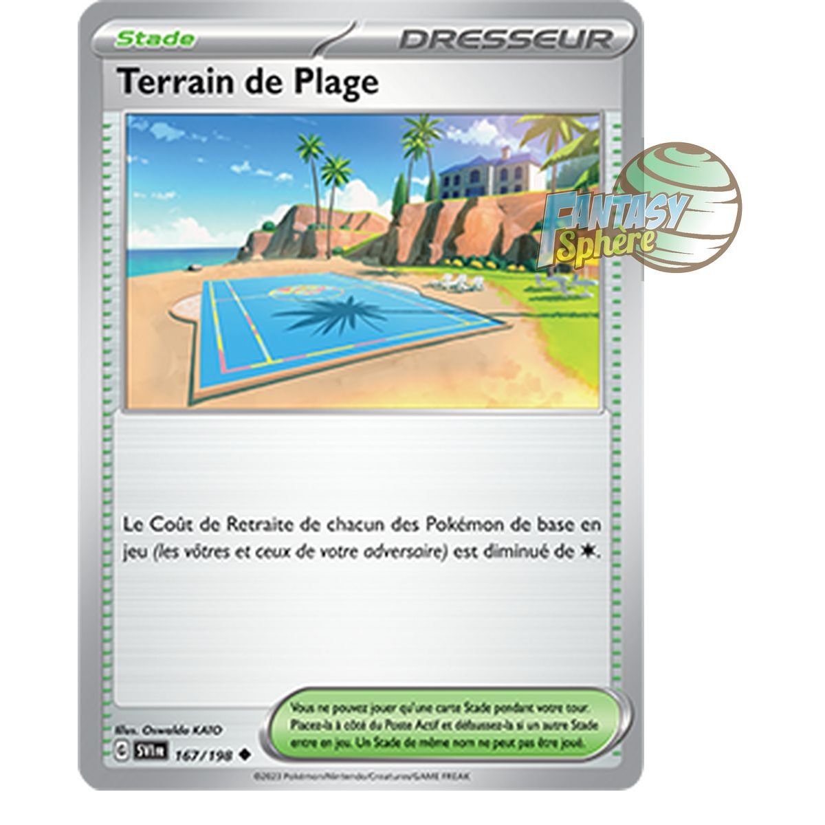 Terrain de Plage - Peu Commune 167/198 - Ecarlate et Violet