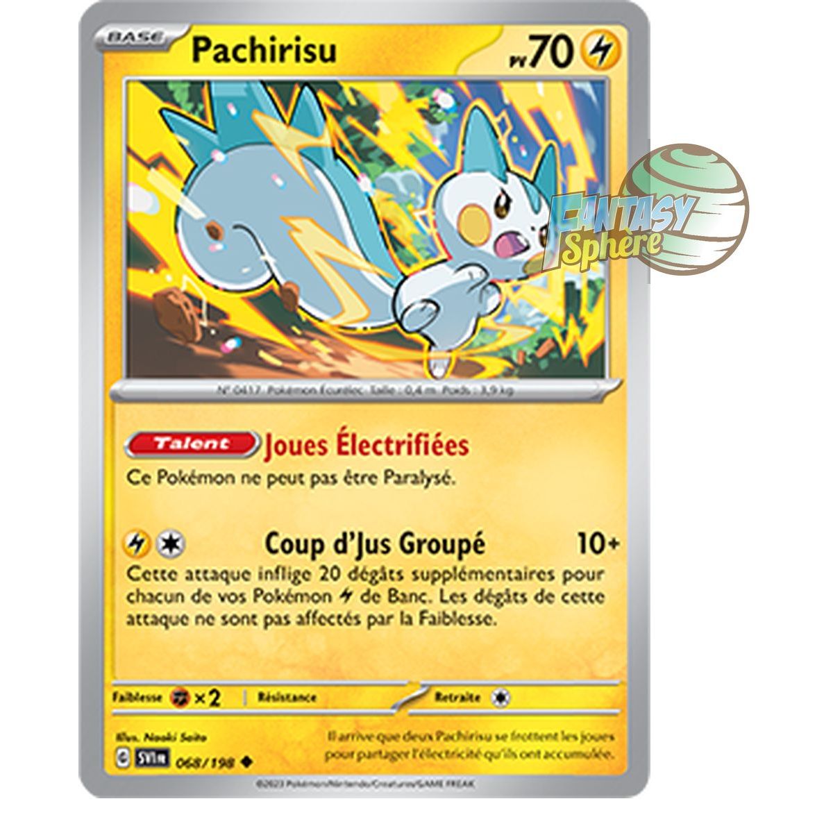 Pachirisu - Peu Commune 68/198 - Ecarlate et Violet