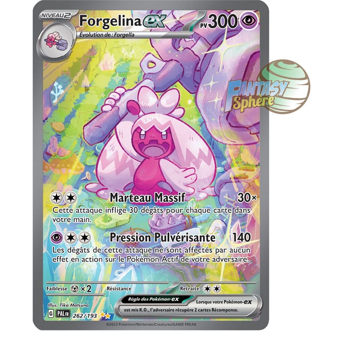 Forgelina EX - Special Illustration Rare 262/193 - Ecarlate et Violet Evolution à Paldea