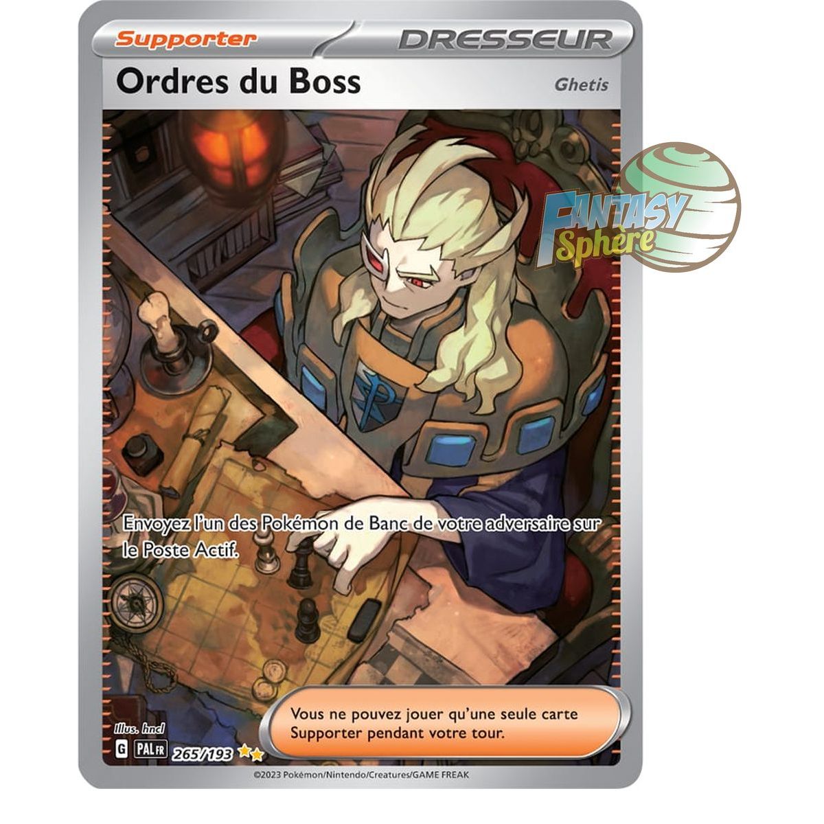 Ordres du Boss (Ghetis) - Special Illustration Rare 265/193 - Ecarlate et Violet Evolution à Paldea