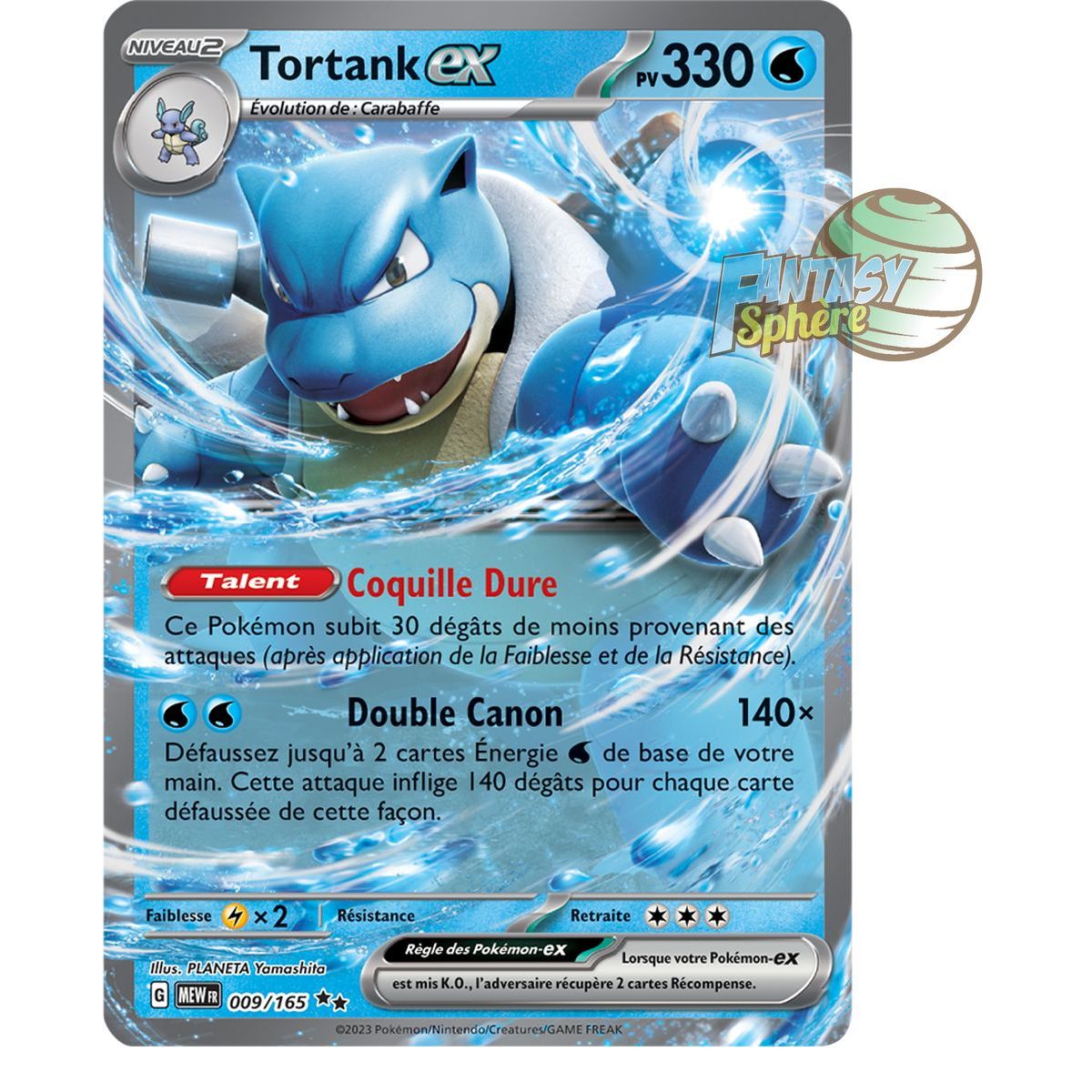 Item Tortank EX - Double Rare 9/165 - Ecarlate et Violet 151