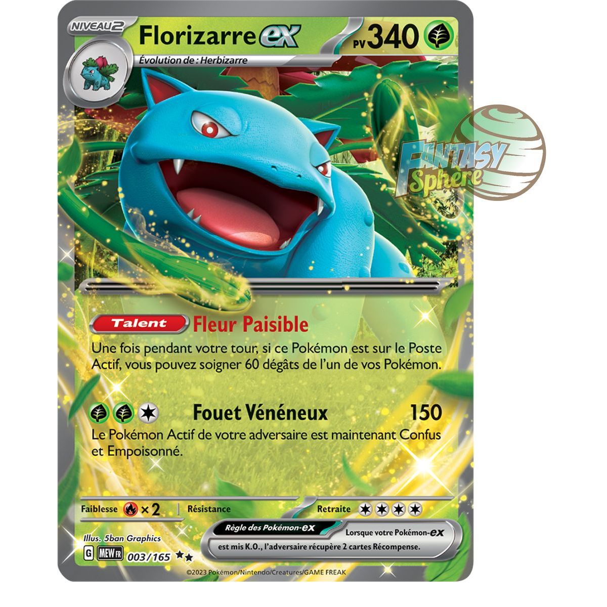 Item Florizarre EX - Double Rare 3/165 - Ecarlate et Violet 151