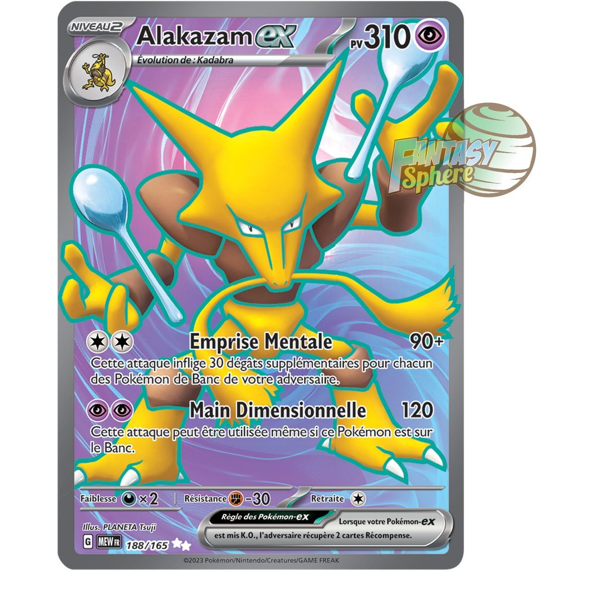 Item Alakazam EX - Ultra Rare 188/165 - Ecarlate et Violet 151