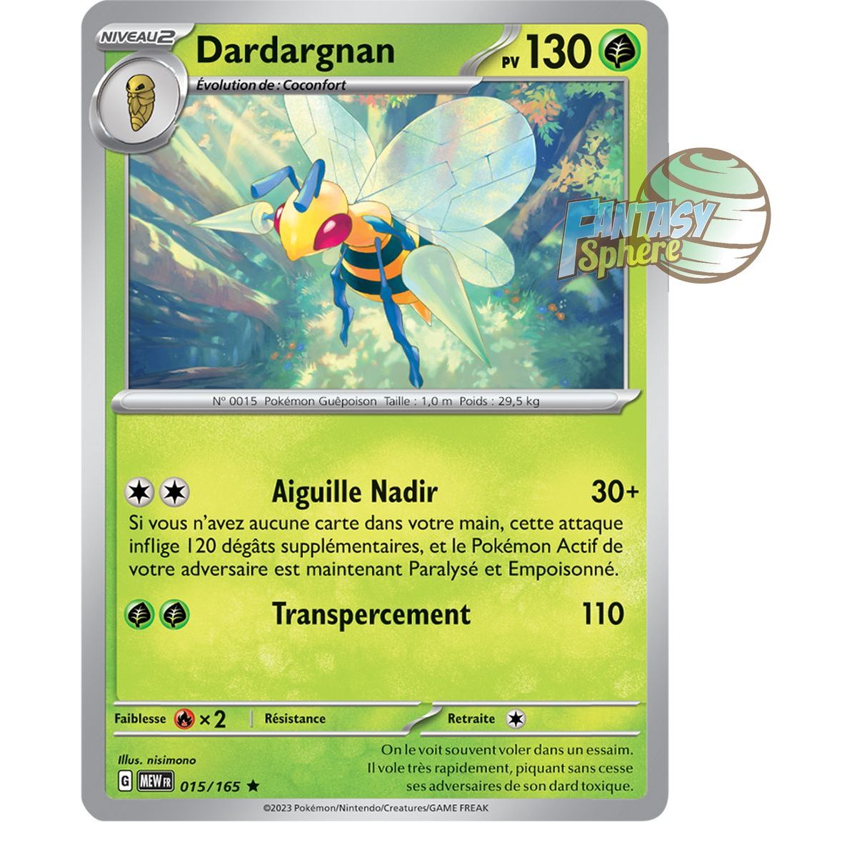 Item Dardargnan - Holo Rare 15/165 - Ecarlate et Violet 151