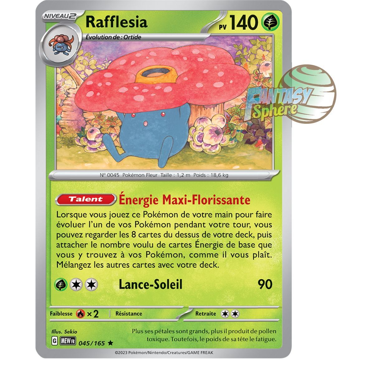 Rafflesia - Holo Rare 45/165 - Ecarlate et Violet 151