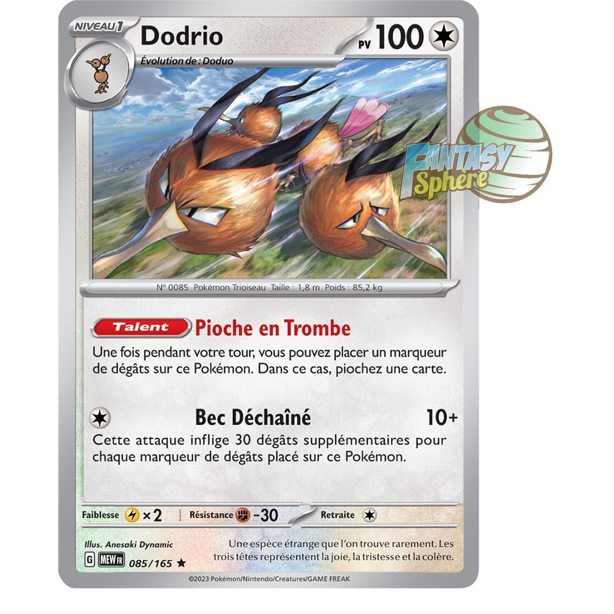 Item Dodrio - Holo Rare 85/165 - Ecarlate et Violet 151