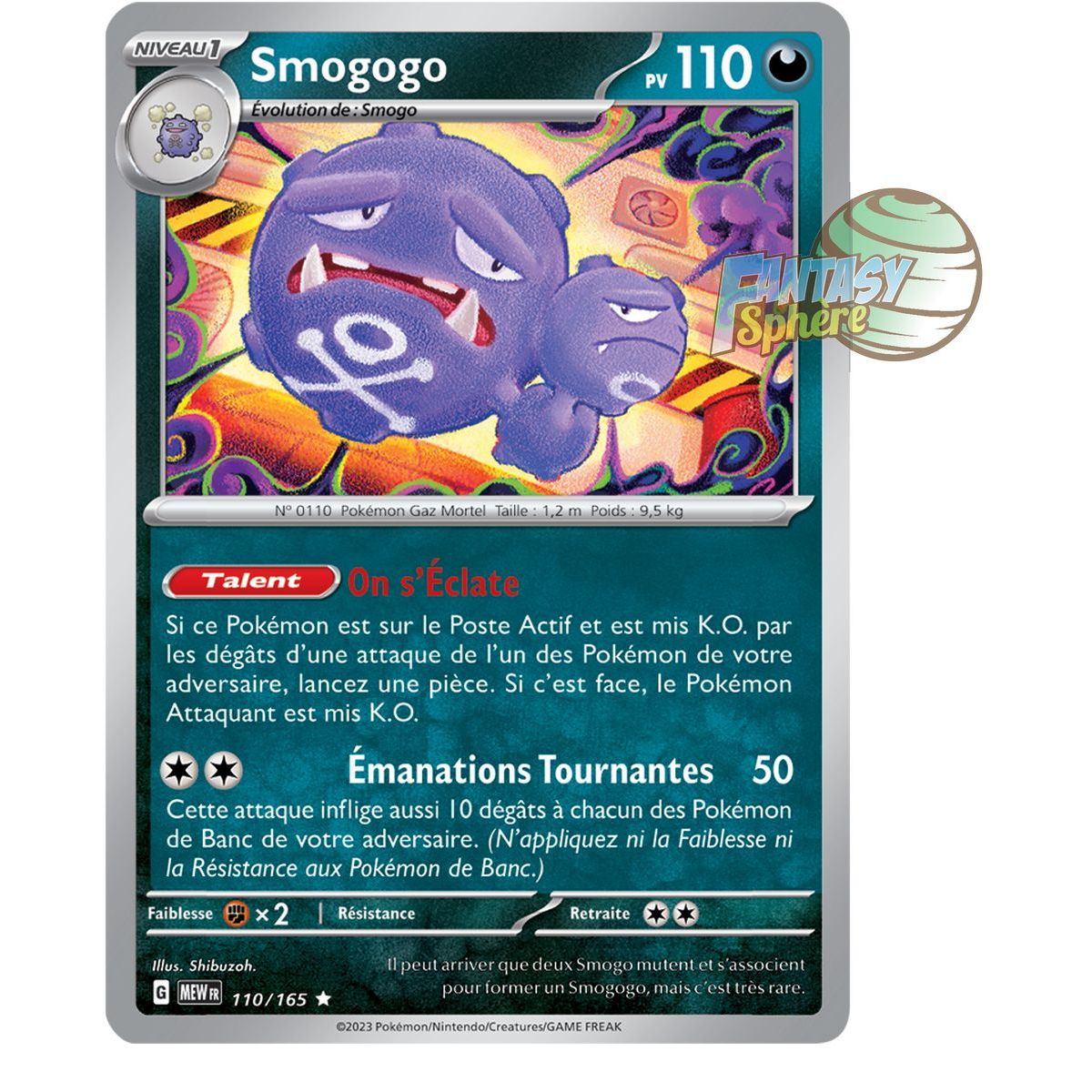 Item Smogogo - Holo Rare 110/165 - Ecarlate et Violet 151