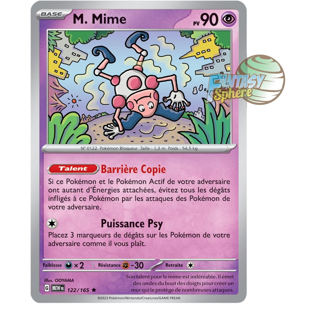 M. Mime - Holo Rare 122/165 - Ecarlate et Violet 151