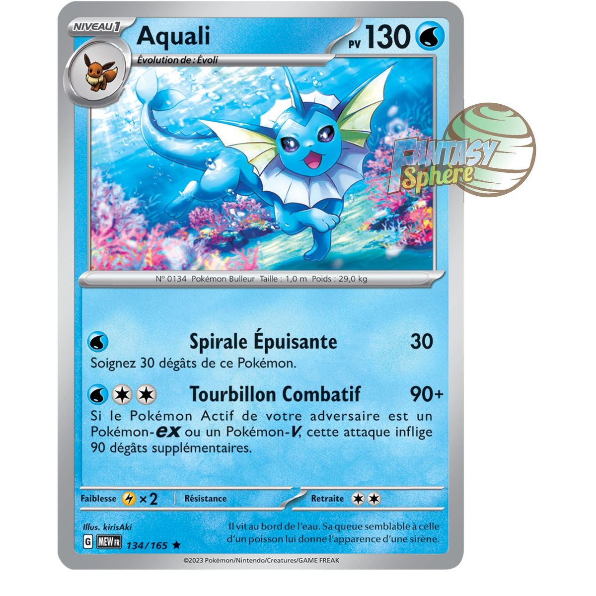 Aquali - Holo Rare 134/165 - Ecarlate et Violet 151