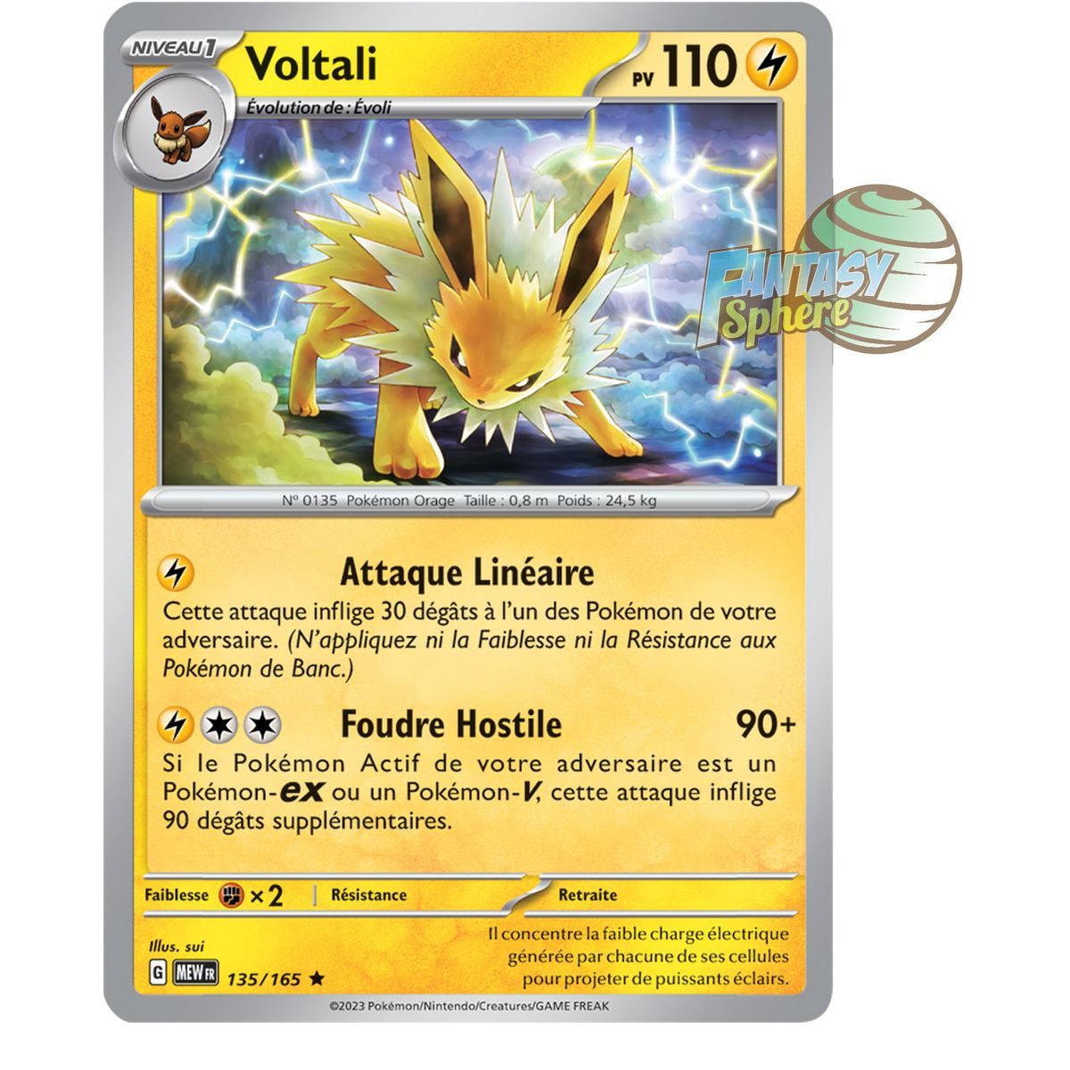 Item Voltali - Holo Rare 135/165 - Ecarlate et Violet 151